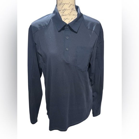 5.11 Tactical Men's Artillery Long Sleeve Shirt Navy Blue Size Medium - Picture 8 of 8